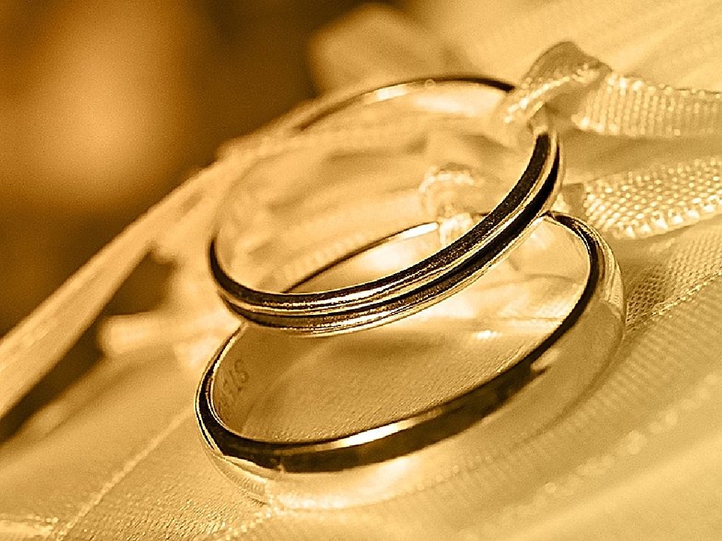 muslim wedding rings background