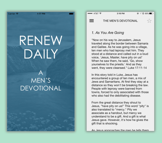 Renew Daily app