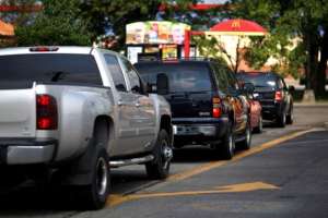 fast food drive thru