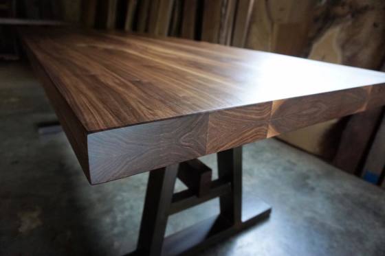 fahlman furniture walnut table